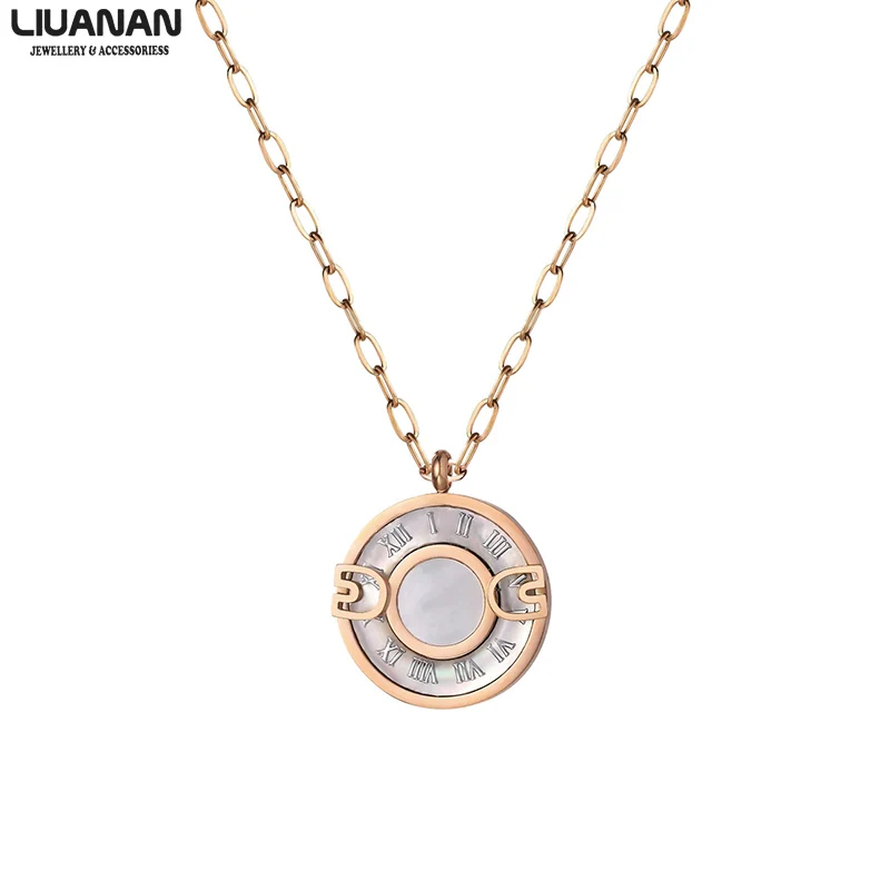 Rose Gold Round Pendant Necklace Roman Numerals Shell Time Necklace for Women Teen Girls Gift Round Charm Choker
Rose Gold Round Pendant Necklace Roman Numerals Shell Time Necklace for Women Teen Girls Gift Round Charm Choker
