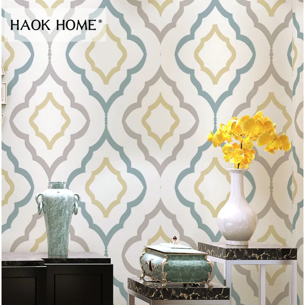 HaokHome Modern Geometric Wallpaper Rolls Non Woven Textured Graphic Trellis Contact paper for Living Room bedroom Home Decor
HaokHome Modern Geometric Wallpaper Rolls Non Woven Textured Graphic Trellis Contact paper for Living Room bedroom Home Decor