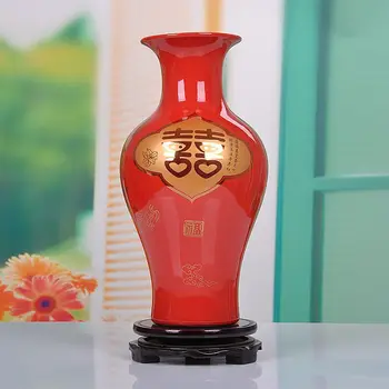 38cm Height Chinese Jingdezhen ceramics gourd shape vase/ red color porcelain vase with base/ Chinese ceramic arts and crafts
38cm Height Chinese Jingdezhen ceramics gourd shape vase/ red color porcelain vase with base/ Chinese ceramic arts and crafts