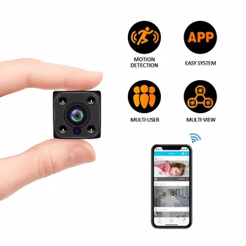 HD 1080P WiFi mini camera with Auto Night Vision Nanny micro Cam Home Office Surveillance Security Camera Motion Detection Alarm
HD 1080P WiFi mini camera with Auto Night Vision Nanny micro Cam Home Office Surveillance Security Camera Motion Detection Alarm
