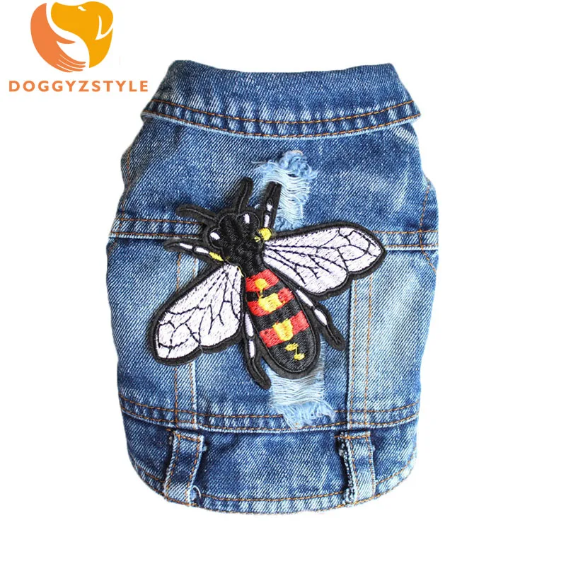 Embroidered Denim Pet Dog Vest Clothes Hole Cowboy T-shirt Costumes For Small Dogs Animal Design Jean Puppy Jacket Clothing
Embroidered Denim Pet Dog Vest Clothes Hole Cowboy T-shirt Costumes For Small Dogs Animal Design Jean Puppy Jacket Clothing