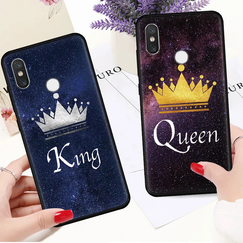 KING QUEEN Crown Soft TPU Silicone Coque For Xiaomi Mi A1 5X A2 6X 8 Lite 9 SE 9T Pro Pocophone F1 Redmi Note 5 6 7 Pro 7S Cases
KING QUEEN Crown Soft TPU Silicone Coque For Xiaomi Mi A1 5X A2 6X 8 Lite 9 SE 9T Pro Pocophone F1 Redmi Note 5 6 7 Pro 7S Cases