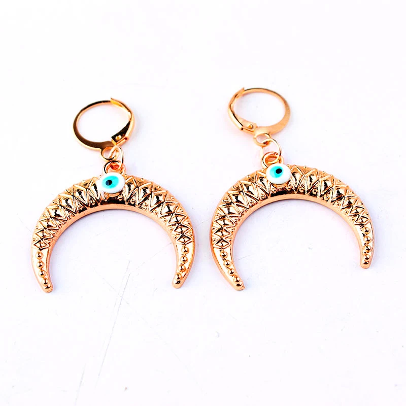 New Trendy Geometric Gold-Color Alloy Drop Dangle Earing for Women Fashion Evil Eye Jewelry Shellhard Punk ox Horn Earring
New Trendy Geometric Gold-Color Alloy Drop Dangle Earing for Women Fashion Evil Eye Jewelry Shellhard Punk ox Horn Earring