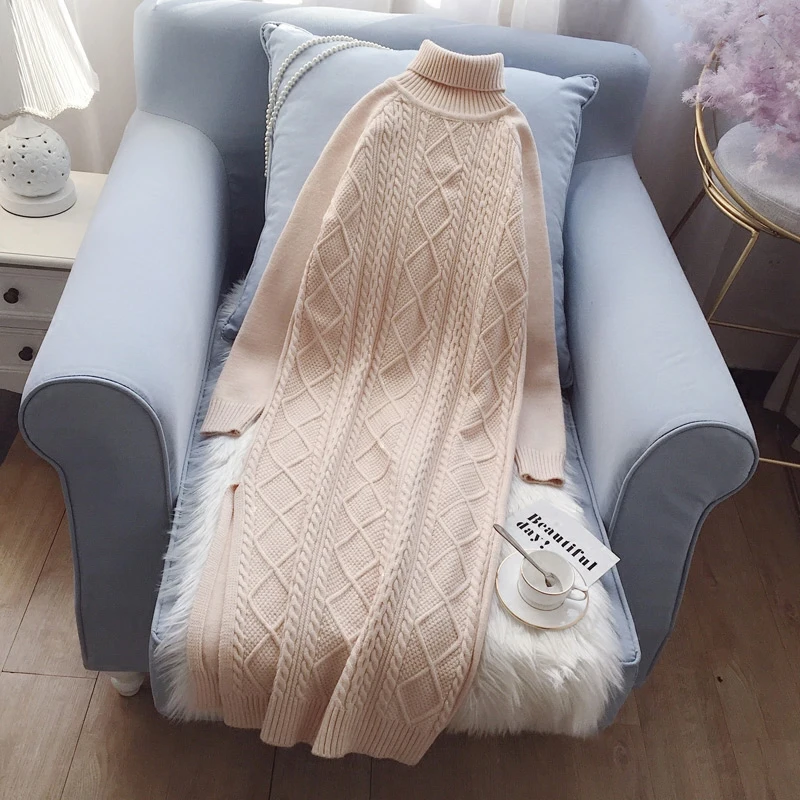 Turtleneck Solid Women Sweater Loose Elastic Knitted Full Sleeve Pullover Feminino Thicken Femme Spring Jumper High Quality
Turtleneck Solid Women Sweater Loose Elastic Knitted Full Sleeve Pullover Feminino Thicken Femme Spring Jumper High Quality