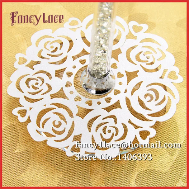 New Arrival Laser Cut Paper Flower Wine Claim Cup Card Wine Glass Cards Wedding Table Decorations 20 colors Can Be Chose 50pcs
New Arrival Laser Cut Paper Flower Wine Claim Cup Card Wine Glass Cards Wedding Table Decorations 20 colors Can Be Chose 50pcs