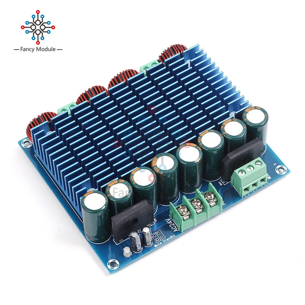 XH-M252 AC 24 в 2x420 Вт стерео TDA8954TH двойной чип класса D цифровое аудио hi-fi усилитель