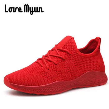 2019 Brand Fashion Men Casual Shoes Knitted Fly weaving cloth MEN RED BLACK light weight Breathable Mesh Sneakers shoes LL-87Z
2019 Brand Fashion Men Casual Shoes Knitted Fly weaving cloth MEN RED BLACK light weight Breathable Mesh Sneakers shoes LL-87Z