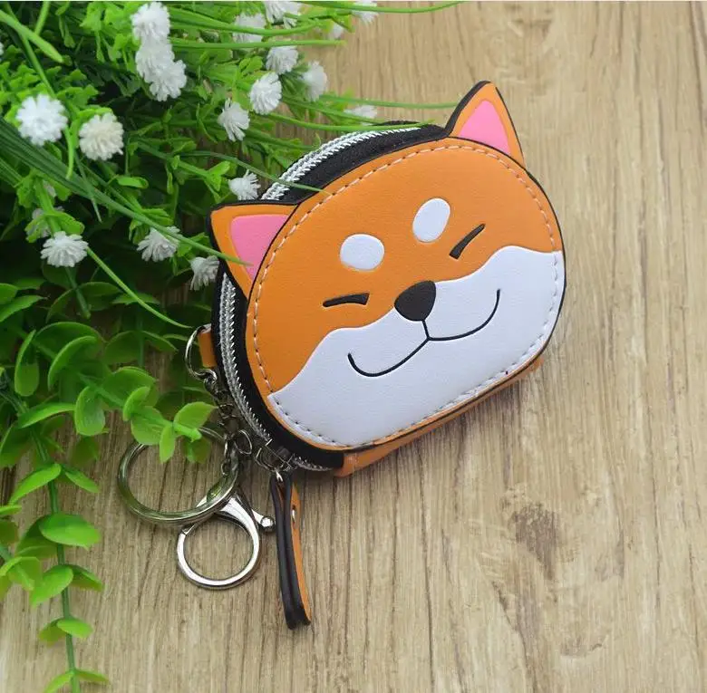 Smiling Shiba Inu Keychains For Women Mini Wallet Bag Key Ring Cute Dog Desgin PU Leather Key Chain Key case Gifts
Smiling Shiba Inu Keychains For Women Mini Wallet Bag Key Ring Cute Dog Desgin PU Leather Key Chain Key case Gifts