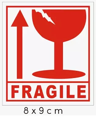 free trackable shipping 80*90mm shipping label in english fragile products sticker warning
free trackable shipping 80*90mm shipping label in english fragile products sticker warning