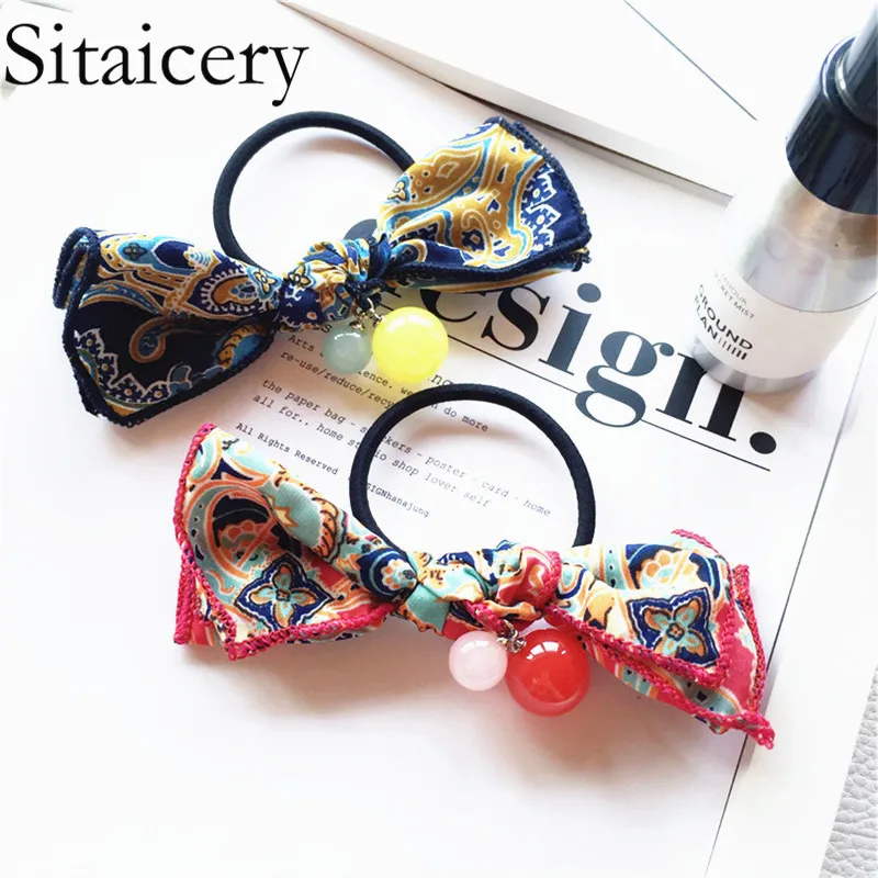 Sitaicery 2019 Fashion Hair Accessories Women Scrunchie Ponytail Holder Bow Print Scrunchies Pack Hair Ties Elastics Hair Bands
Sitaicery 2019 Fashion Hair Accessories Women Scrunchie Ponytail Holder Bow Print Scrunchies Pack Hair Ties Elastics Hair Bands
