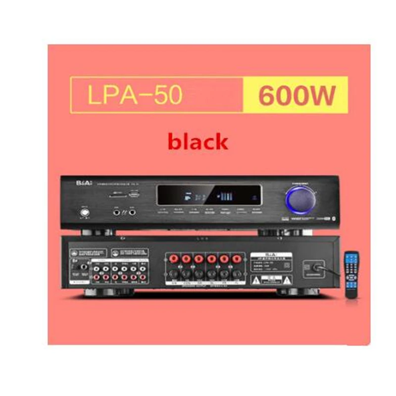 NEW LPA50 600W FIHI AV 5.1 channel home theater Bluetooth 4.0 digital audio amplifier with Fiber coaxial USB SD lossless player
NEW LPA50 600W FIHI AV 5.1 channel home theater Bluetooth 4.0 digital audio amplifier with Fiber coaxial USB SD lossless player