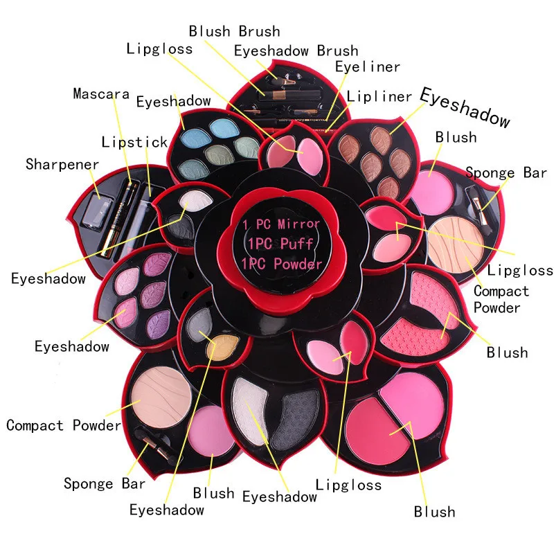 MISS ROSE Fashion 23Colors Eyeshadow Rotating Box Palette Luxury Golden Nude PalettesEye Shadow Set maquiagem Professional
MISS ROSE Fashion 23Colors Eyeshadow Rotating Box Palette Luxury Golden Nude PalettesEye Shadow Set maquiagem Professional