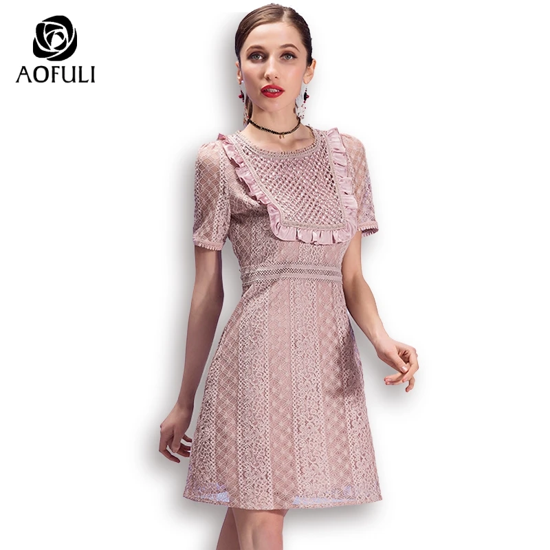 S~ 4XL 5XL Sexy Ladies Lace Casual Dress Plus Size Women Short Lace Dress Summer Fashion Brand Vestidos AOFULI 3013
S~ 4XL 5XL Sexy Ladies Lace Casual Dress Plus Size Women Short Lace Dress Summer Fashion Brand Vestidos AOFULI 3013