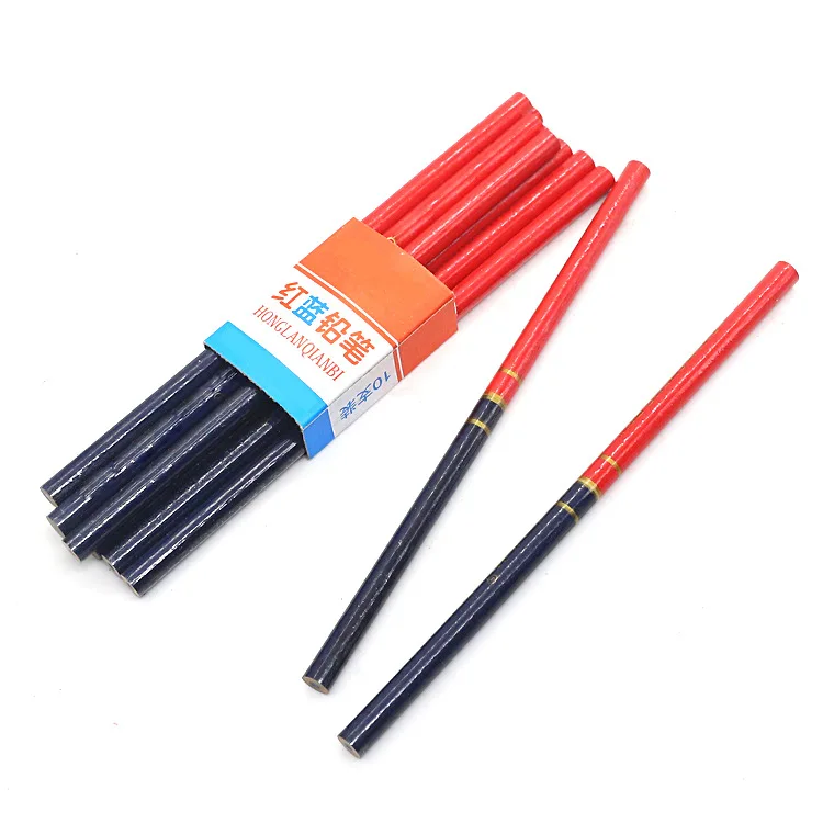 10PCS/ Carpenter Pencils Blue And Red Lead For DIY Builders Joiners Woodworking Thick Round Mark Pencil papelaria
10PCS/ Carpenter Pencils Blue And Red Lead For DIY Builders Joiners Woodworking Thick Round Mark Pencil papelaria