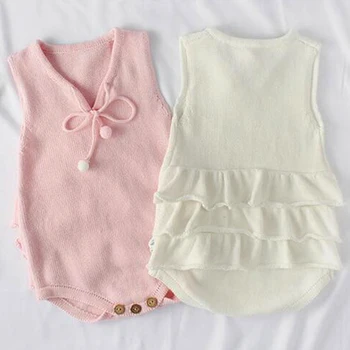 2019 New Baby Girls Clothes Knitted Toddler Girls Bodysuits Ruffle Style Newborn Pink White Baby Bodysuits Princess Body Suits
2019 New Baby Girls Clothes Knitted Toddler Girls Bodysuits Ruffle Style Newborn Pink White Baby Bodysuits Princess Body Suits