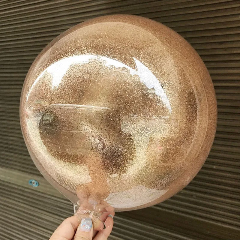 18 Inches Transparent DIY Glitter Balloons Helium Balls Big Bobo Round Ballons For Wedding Party Decor
18 Inches Transparent DIY Glitter Balloons Helium Balls Big Bobo Round Ballons For Wedding Party Decor