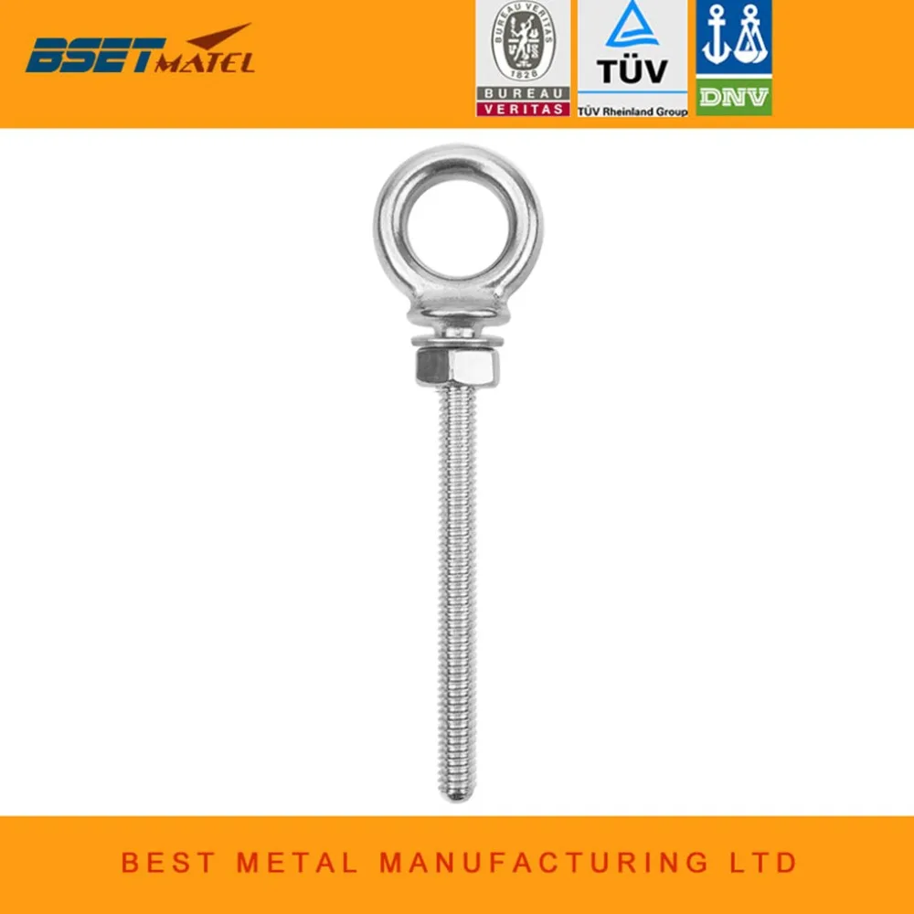 BSET MATEL M6*60mm Marine Grade 316 stainless steel longer Lifting Eye Bolts lift eye bolt Screws Ring Loop Hole for Cable Rope
BSET MATEL M6*60mm Marine Grade 316 stainless steel longer Lifting Eye Bolts lift eye bolt Screws Ring Loop Hole for Cable Rope