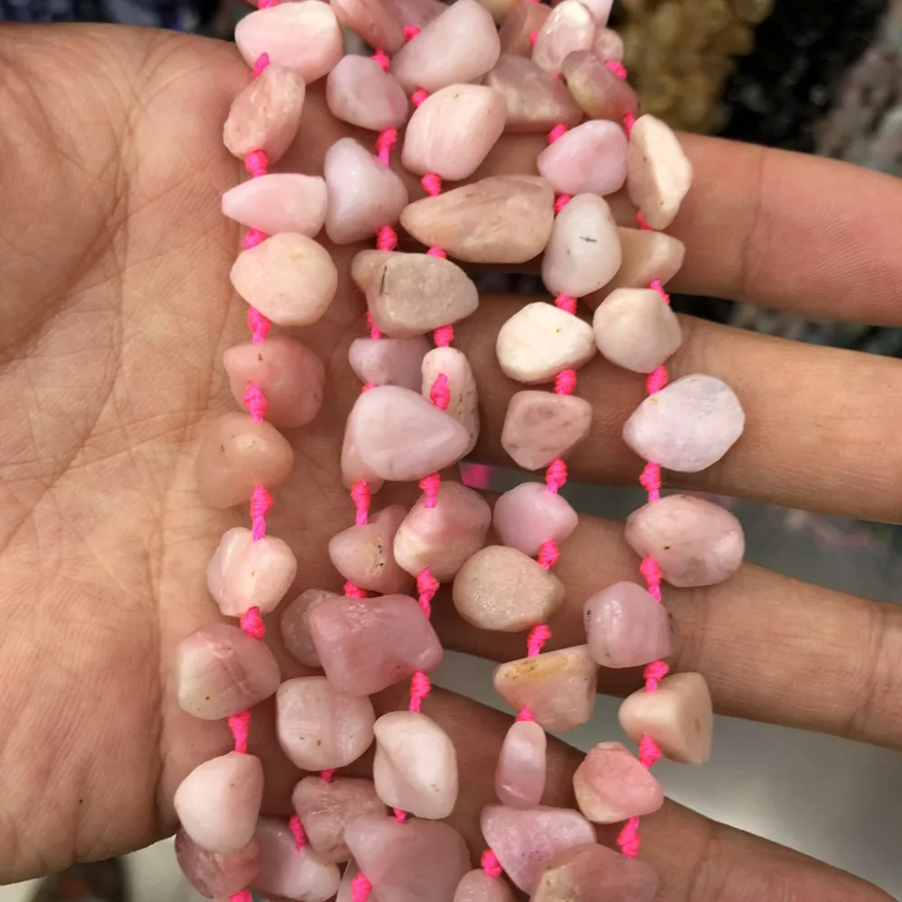 Natural Pink Kunzite Raw Unpolished Pear Drop Nugget Bead, Genuine Gem Jewelry Making Beads 3strings of 15.5"
Natural Pink Kunzite Raw Unpolished Pear Drop Nugget Bead, Genuine Gem Jewelry Making Beads 3strings of 15.5"