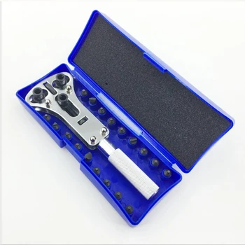 Watch Tools 3 Jaw Watch Repair Tool Kit Professional Watch Hands Bottom Cover Opener Wrench Tool + 18pcs Pins Clock Wrench Tool
Watch Tools 3 Jaw Watch Repair Tool Kit Professional Watch Hands Bottom Cover Opener Wrench Tool + 18pcs Pins Clock Wrench Tool
