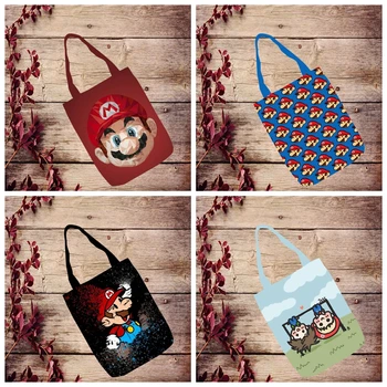 IVYYE Super Mario bros Fashion Anime Foldable Handbag Canvas Shopping Bag Casual Shoulder Bags Customized Tote Lady Girls New
IVYYE Super Mario bros Fashion Anime Foldable Handbag Canvas Shopping Bag Casual Shoulder Bags Customized Tote Lady Girls New