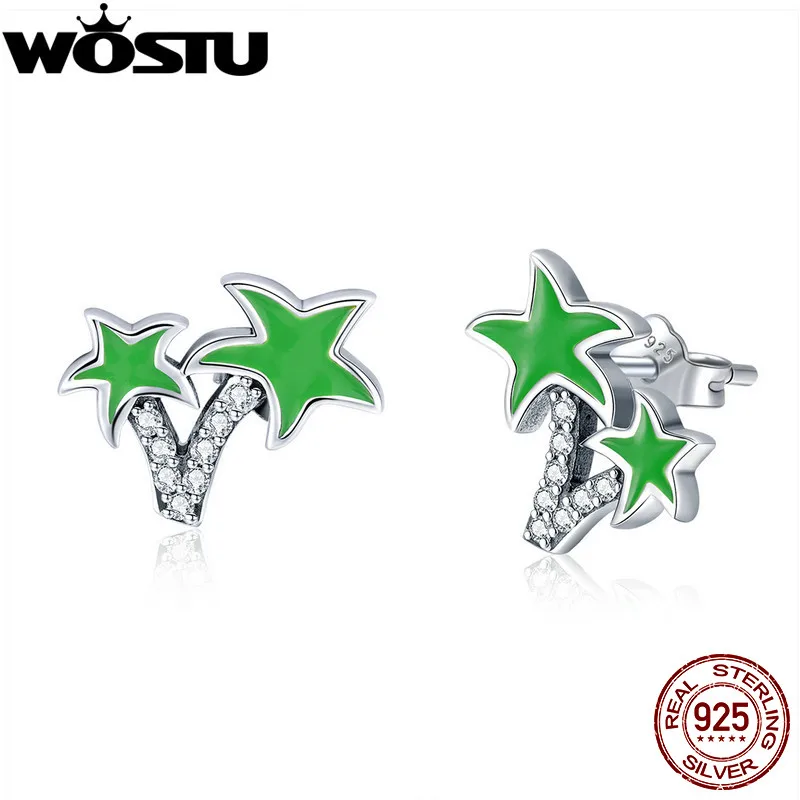 WOSTU Fashion New 925 Sterling Silver Coconut Palm Stud Earrings For Women Female Fine Brand Silver Jewelry Gift CQE428
WOSTU Fashion New 925 Sterling Silver Coconut Palm Stud Earrings For Women Female Fine Brand Silver Jewelry Gift CQE428