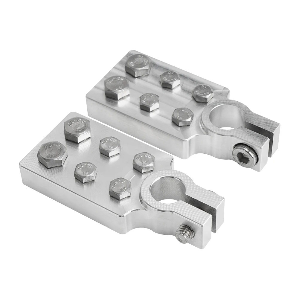 Multi-Connection Marine Battery Terminals FLAT BATTERY TERMINALS Battery Terminal Clamps Lead Fit 4/0 AWG lugs Positive Negative
Multi-Connection Marine Battery Terminals FLAT BATTERY TERMINALS Battery Terminal Clamps Lead Fit 4/0 AWG lugs Positive Negative