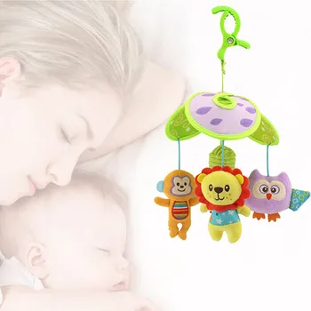 New Baby Plush Toys Rotating Animals Bells Bed Hanging Toy Soft Comforting Dolls
New Baby Plush Toys Rotating Animals Bells Bed Hanging Toy Soft Comforting Dolls
