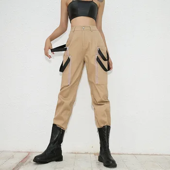 Patckwork Cargo Pants Women Winter Autumn 2018 Khaki Cotton Pantalon Mujer Streetwear Zipper Pockets High Waist Pants
Patckwork Cargo Pants Women Winter Autumn 2018 Khaki Cotton Pantalon Mujer Streetwear Zipper Pockets High Waist Pants