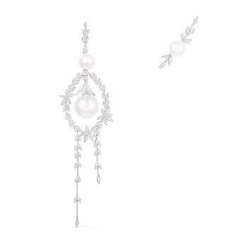 SLJELY 925 Sterling Silver Asymmetrical Leaves Flower Pearl AB Earrings Cubic Zirconia Stones Women Brand Design Luxury Jewelry
SLJELY 925 Sterling Silver Asymmetrical Leaves Flower Pearl AB Earrings Cubic Zirconia Stones Women Brand Design Luxury Jewelry