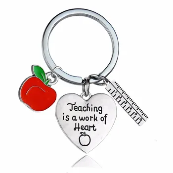 12PC/Lot Teachers Day Gift Apple Ruler Keyring Teaching Is A Work Of Heart Keychain Thank You Teacher Jewelry Key Chains Rings
12PC/Lot Teachers Day Gift Apple Ruler Keyring Teaching Is A Work Of Heart Keychain Thank You Teacher Jewelry Key Chains Rings