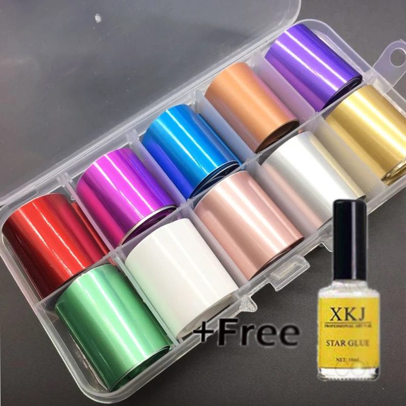 1 Box Holographic Nail Foil Set 2.5*100cm Laser Starry Nail Sticker Nails Foils Nail Art Kits +Free Star Glue Stencil Decal
1 Box Holographic Nail Foil Set 2.5*100cm Laser Starry Nail Sticker Nails Foils Nail Art Kits +Free Star Glue Stencil Decal