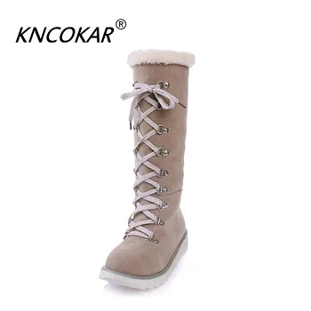 KNCOKAR New Winter Student Suede Lace-Up Boots Warm Snow Boots Round Head Casual Large Size Female Boots
KNCOKAR New Winter Student Suede Lace-Up Boots Warm Snow Boots Round Head Casual Large Size Female Boots