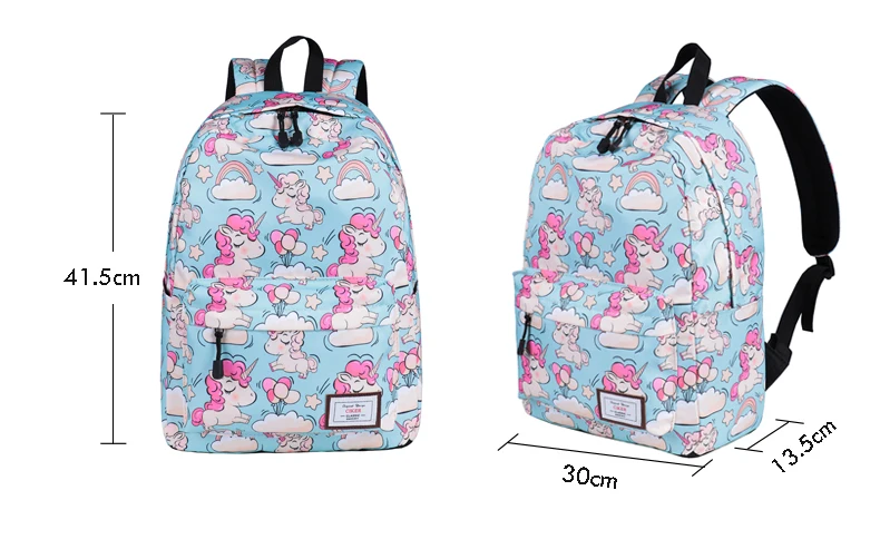 Unicorn Cartoon Backpack For School Girls Canvas Bags For Teenagers Travel Mochila Unicornio Shoulder Bags High Quality 2019 (19) -