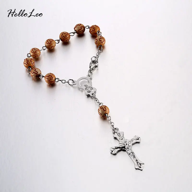 Three Color 6mm Wood Bracelet Brand Rosary Centerpiece Sacred Heart of Mary Guadalupe Divine Mercy Jesus Saint Icons Religious
Three Color 6mm Wood Bracelet Brand Rosary Centerpiece Sacred Heart of Mary Guadalupe Divine Mercy Jesus Saint Icons Religious