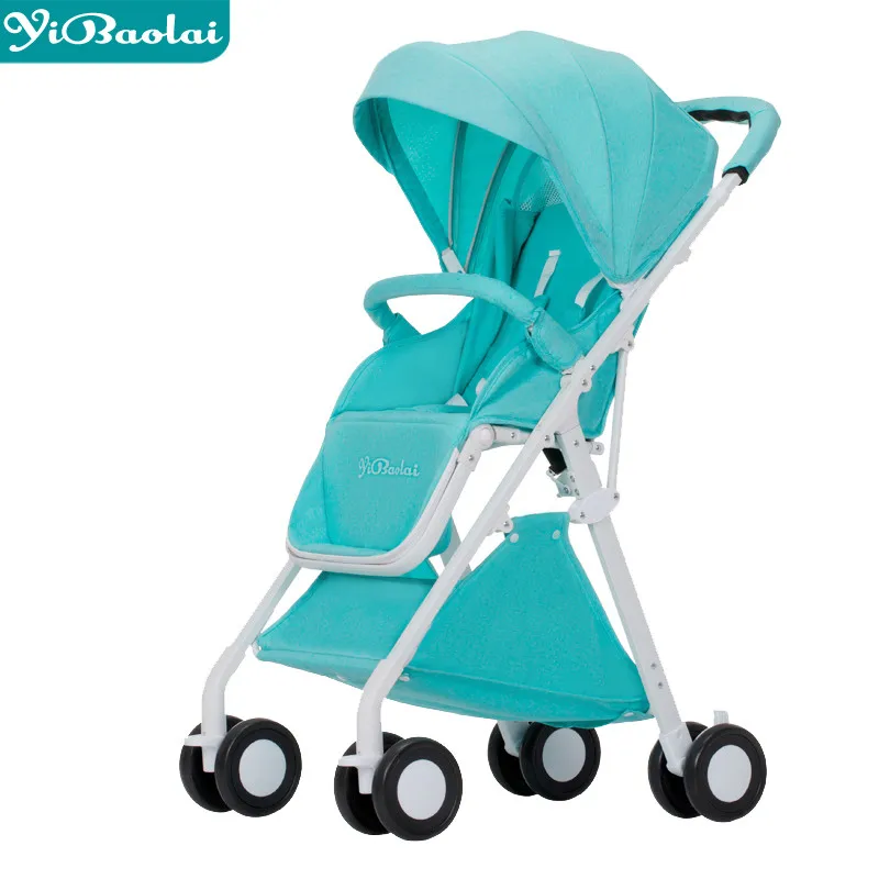 

Fashion folding high landscape baby stroller ultra-light portable baby cart lying newborn carriage Aluminum Alloy child Pram