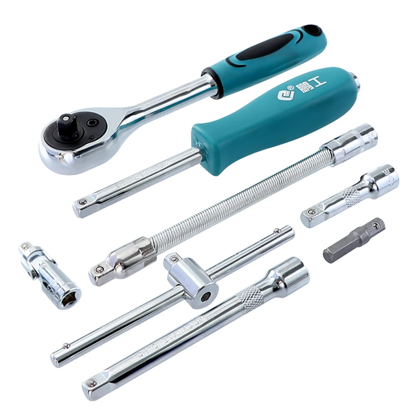 46-Pcs-1-4-Socket-Set-Vehicle-Maintenance-Car-Repair-Ratchet-Torque-Wrench-Combo-Tools-Kit (1)