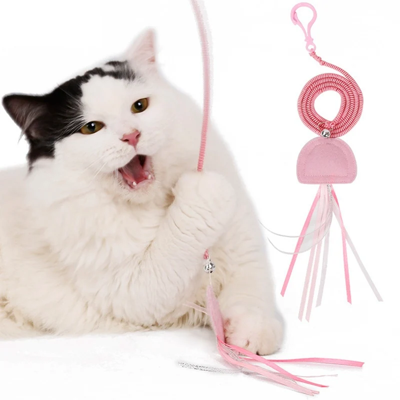Tease Bell Spring Rope Tease Cat Toys Wand Jellyfish Shaped Finger Toy Cat Scratching Toy Cat Tree Accessories
Tease Bell Spring Rope Tease Cat Toys Wand Jellyfish Shaped Finger Toy Cat Scratching Toy Cat Tree Accessories