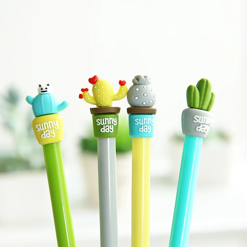 48 pcs/Lot Sunny day Cactus gel pens Cute potting 0.5mm ballpoint Black ink pen Office school supplies Canetas escolar FB773
48 pcs/Lot Sunny day Cactus gel pens Cute potting 0.5mm ballpoint Black ink pen Office school supplies Canetas escolar FB773