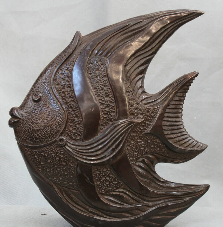 Collectible bronze S2105 13" Lovely China Chinese Bronze Sea Animal Silvery Pomfret Fish Statue Sculpture B0403
Collectible bronze S2105 13" Lovely China Chinese Bronze Sea Animal Silvery Pomfret Fish Statue Sculpture B0403