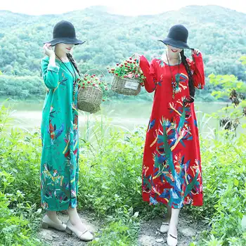 New Plus Size Printing Traditional Cotton and Linen Women The National Wind Costume Ethnic Style Female Dress NY188911
New Plus Size Printing Traditional Cotton and Linen Women The National Wind Costume Ethnic Style Female Dress NY188911