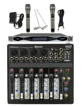 STARAUDIO Pro Stage DJ Club KTV 6 Channel Mixer Mixing Console with 2CH UHF Wireless IR Handheld Microphone System SMX-6000B
STARAUDIO Pro Stage DJ Club KTV 6 Channel Mixer Mixing Console with 2CH UHF Wireless IR Handheld Microphone System SMX-6000B