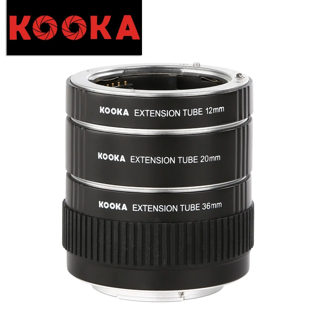 KOOKA KK-S68A Aluminium Alloy Extension Tube TTL Exposure Close-up Image for Sony A-Mount Cameras (12mm 20mm 36mm)
KOOKA KK-S68A Aluminium Alloy Extension Tube TTL Exposure Close-up Image for Sony A-Mount Cameras (12mm 20mm 36mm)
