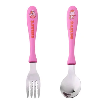 Baby Children Utensils Flatware Fork And Spoon Tableware Set Cartoon Anti-Hot Shatter-Resistant Easy Grips
Baby Children Utensils Flatware Fork And Spoon Tableware Set Cartoon Anti-Hot Shatter-Resistant Easy Grips