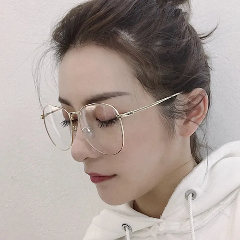 Oversize Metal Glasses Frames Retro Literary Temperament Mirror Cat Eyewear Frames Transparent Women Men Optical Glasses
Oversize Metal Glasses Frames Retro Literary Temperament Mirror Cat Eyewear Frames Transparent Women Men Optical Glasses
