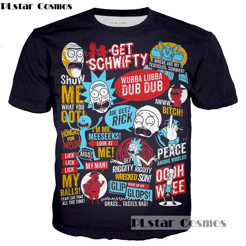 PLstar Cosmos New Anime Cool ricky and Morty 3D Printed Man T shirt Peace Between Worlds Folk T-shirt Funny Casual Short Tops
PLstar Cosmos New Anime Cool ricky and Morty 3D Printed Man T shirt Peace Between Worlds Folk T-shirt Funny Casual Short Tops