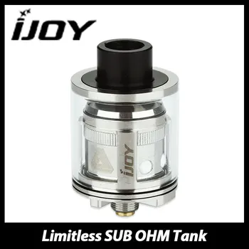 

100% Original IJOY Limitless SUB OHM Tank E-cig Atomizer with 0.3ohm /0.6ohm Chip Coil 2ml Capacity Top Filling Cartomizer Vape