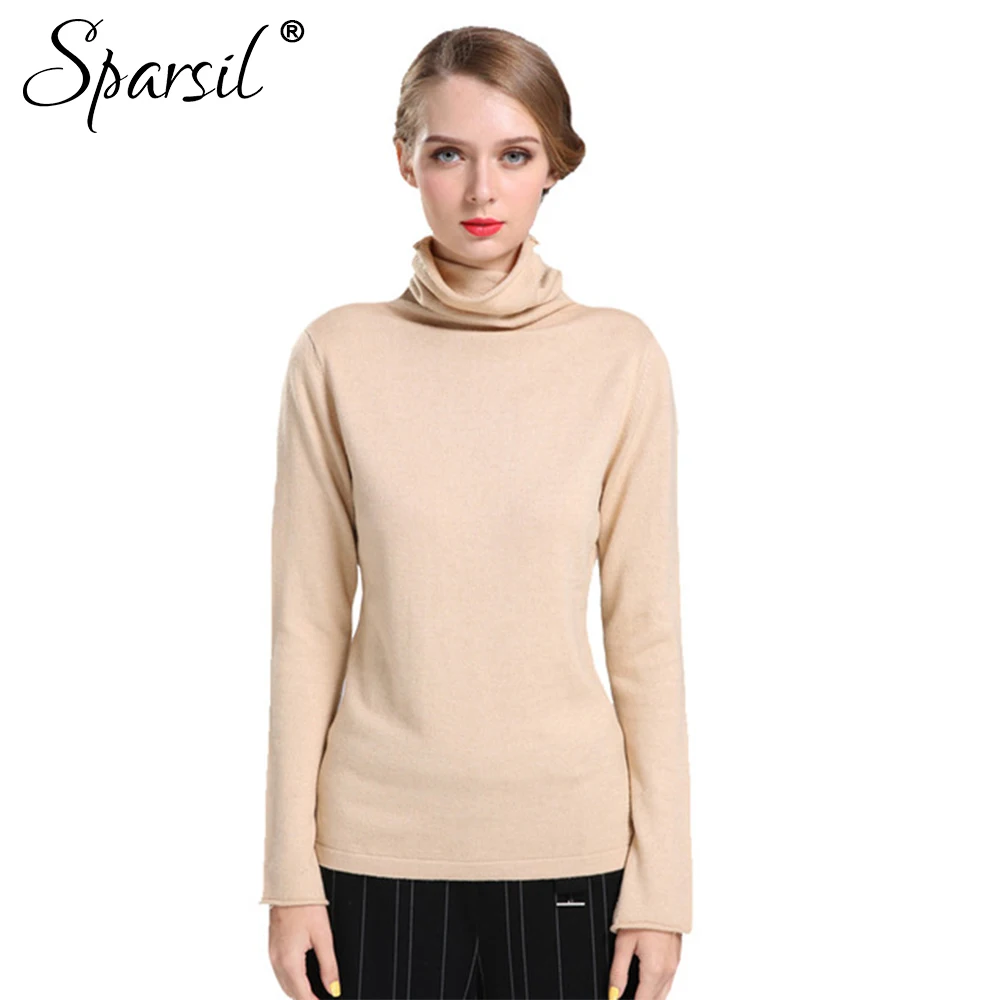 Spasril Spring Women Turtleneck Cashmere Sweater Flare Sleeve Wool Pullovers Female Solid Color Knitted Sweater Soft Knitwear
Spasril Spring Women Turtleneck Cashmere Sweater Flare Sleeve Wool Pullovers Female Solid Color Knitted Sweater Soft Knitwear