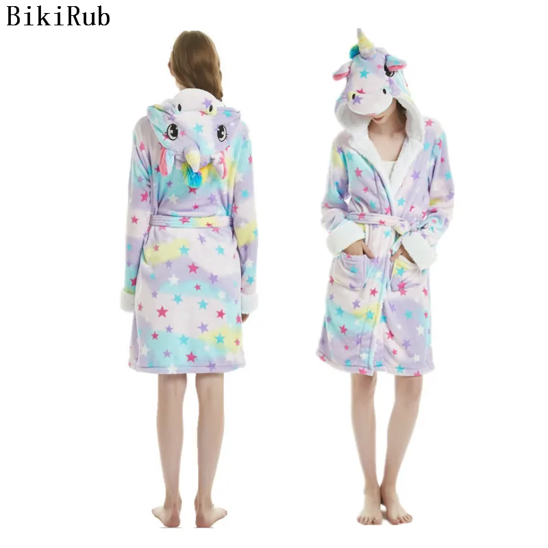 BIKIRUB Women's Flannel Bathrobe Female Hooded Night Robe Long Sleeve Unicorn Cartoon Bath Robe Wedding Bride Bridesmaid Robe
BIKIRUB Women's Flannel Bathrobe Female Hooded Night Robe Long Sleeve Unicorn Cartoon Bath Robe Wedding Bride Bridesmaid Robe
