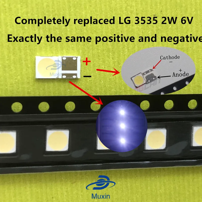 100pcs LG Innotek LED LED Backlight High Power LED 2W 6V 3535 Cool white LCD Backlight for TV TV Application LATWT391RZLZK
100pcs LG Innotek LED LED Backlight High Power LED 2W 6V 3535 Cool white LCD Backlight for TV TV Application LATWT391RZLZK