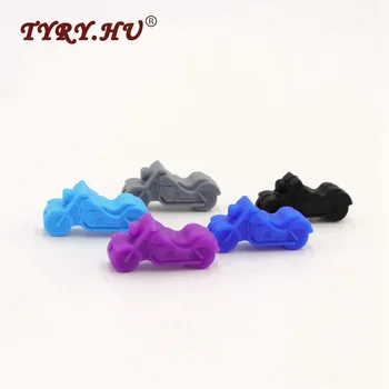 TYRY.HU 25Pcs/Lot Motorcycle Shaped Silicone Beads BPA Free Food Grade Chewed Beads Baby Teething For Baby Pacifier Chain Making
TYRY.HU 25Pcs/Lot Motorcycle Shaped Silicone Beads BPA Free Food Grade Chewed Beads Baby Teething For Baby Pacifier Chain Making